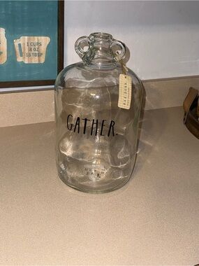 Rae Dunn Glass Collection Gather Jug